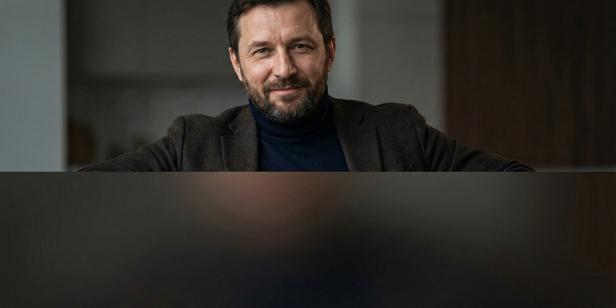 Мужчина в тёмном пиджаке