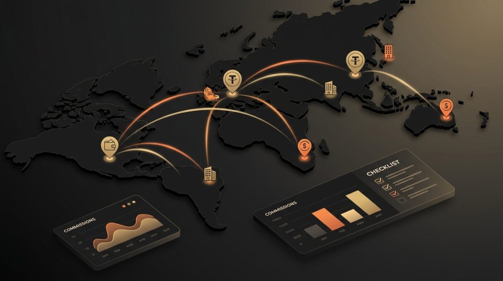 переводы USDT за границу