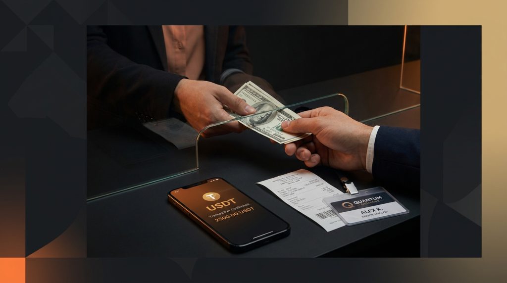 наличный обмен USDT