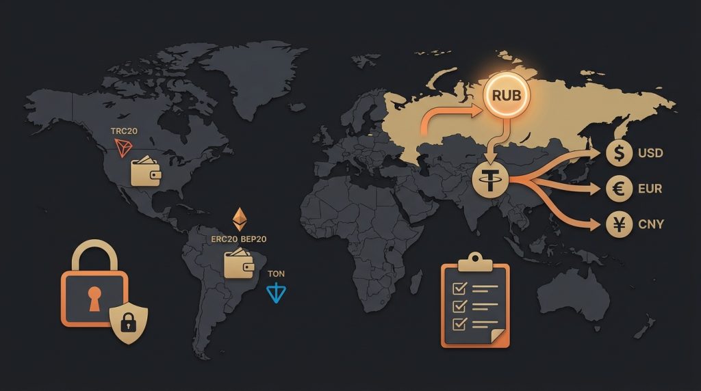 перевод USDT за границу